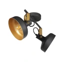 Mexlite Plafondarmatuur PRATO 2-vlams E14 IP20, zwart dimbaar