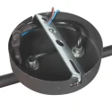 Mexlite Plafondarmatuur PRATO 2-vlams E14 IP20, zwart dimbaar