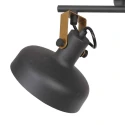 Mexlite Plafondarmatuur PRATO 2-vlams E14 IP20, zwart dimbaar