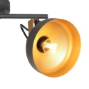 Mexlite Plafondarmatuur PRATO 2-vlams E14 IP20, zwart dimbaar