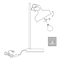 Mexlite Tafelarmatuur PRATO E14 IP20, dimbaar