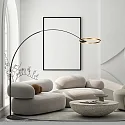 Steinhauer Staande lamp RINGLUX IP20, dimbaar