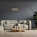 Steinhauer Staande lamp RINGLUX IP20, dimbaar
