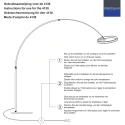 Steinhauer Staande lamp RINGLUX 2-vlams IP20, staal dimbaar