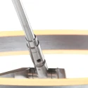 Steinhauer Staande lamp RINGLUX 2-vlams IP20, staal dimbaar