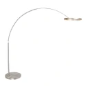 Steinhauer Staande lamp RINGLUX 2-vlams IP20, staal dimbaar