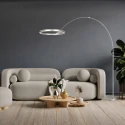 Steinhauer Staande lamp RINGLUX 2-vlams IP20, staal dimbaar