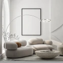 Steinhauer Staande lamp RINGLUX 2-vlams IP20, staal dimbaar