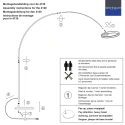 Steinhauer Staande lamp RINGLUX 2-vlams IP20, zwart dimbaar