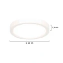 Steinhauer ceiling luminaire LUMINIX 1 flame IP44, white dimmable
