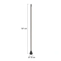 Steinhauer Staande lamp LUZHAZ 1-vlams IP20, zwart dimbaar