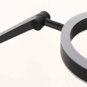 Steinhauer Staande lamp RINGLUX 2-vlams IP20, zwart dimbaar