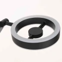 Steinhauer Staande lamp RINGLUX 2-vlams IP20, zwart dimbaar