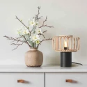 Steinhauer table lamp BREEZA BEACH 1 flame E27 IP20, black dimmable