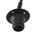 Steinhauer Wandarmatuur BREEZA BEACH 1 1-vlams E27 IP20, zwart dimbaar