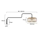 Steinhauer wall luminaire BLOEBA E27 IP20, dimmable