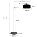Steinhauer Staande lamp BLOEBA E27 IP20, dimbaar