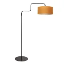 Steinhauer Staande lamp BLOEBA 1-vlams E27 IP20, zwart dimbaar