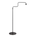 Steinhauer Staande lamp BLOEBA 1-vlams E27 IP20, zwart dimbaar