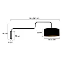 Steinhauer wall luminaire BLOEBA E27 IP20, dimmable