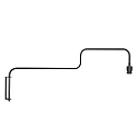 Steinhauer wall luminaire BLOEBA E27 IP20, dimmable