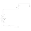 Steinhauer wall luminaire BLOEBA E27 IP20, dimmable