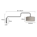 Steinhauer Wandarmatuur BLOEBA E27 IP20, dimbaar