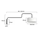 Steinhauer wall luminaire BLOEBA E27 IP20, dimmable