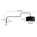 Steinhauer wall luminaire BLOEBA E27 IP20, dimmable
