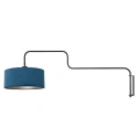 Steinhauer wall luminaire BLOEBA 1 flame E27 IP20, black dimmable
