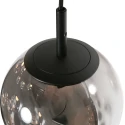 pendant luminaire BOLLIQUE 12 flames IP20, black dimmable