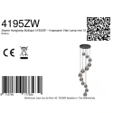 Steinhauer Pendelarmatuur BOLLIQUE 12-vlams IP20, zwart dimbaar