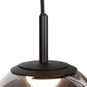 Steinhauer Pendelarmatuur BOLLIQUE 12-vlams IP20, zwart dimbaar