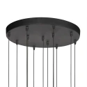 Steinhauer Pendelarmatuur BOLLIQUE 12-vlams IP20, zwart dimbaar
