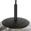 Steinhauer Pendelarmatuur BOLLIQUE 5-vlams IP20, zwart dimbaar