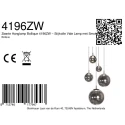 Steinhauer Pendelarmatuur BOLLIQUE 5-vlams IP20, zwart dimbaar