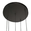 Steinhauer Pendelarmatuur BOLLIQUE 5-vlams IP20, zwart dimbaar