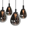 Steinhauer Pendelarmatuur GLIMSY IP20, dimbaar