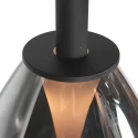 Steinhauer Pendelarmatuur GLIMSY 5-vlams IP20, zwart dimbaar