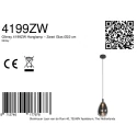 Steinhauer Pendelarmatuur GLIMSY 1-vlams IP20, zwart dimbaar