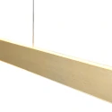 Mexlite Pendelarmatuur BRIGHTLINE 2-vlams IP20, goud dimbaar