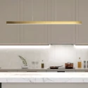 Mexlite Pendelarmatuur BRIGHTLINE 2-vlams IP20, goud dimbaar