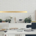 Mexlite Pendelarmatuur BRIGHTLINE 2-vlams IP20, goud dimbaar