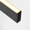 Mexlite Pendelarmatuur BRIGHTLINE 2-vlams IP20, zwart dimbaar