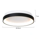 Mexlite ceiling luminaire LUMEX 1 flame IP20, black dimmable