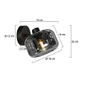 Mexlite Wandarmatuur TENEBRIS E14 IP20, dimbaar