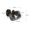Mexlite Wandarmatuur TENEBRIS 1-vlams E14 IP20, zwart dimbaar