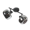 Mexlite Wandarmatuur TENEBRIS 2-vlams E14 IP20, zwart dimbaar