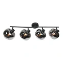 Mexlite Wandarmatuur TENEBRIS 4-vlams E14 IP20, zwart dimbaar