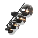 Mexlite Wandarmatuur TENEBRIS 4-vlams E14 IP20, zwart dimbaar